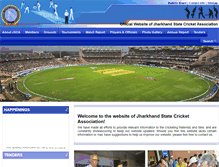 Tablet Screenshot of cricjharkhand.org